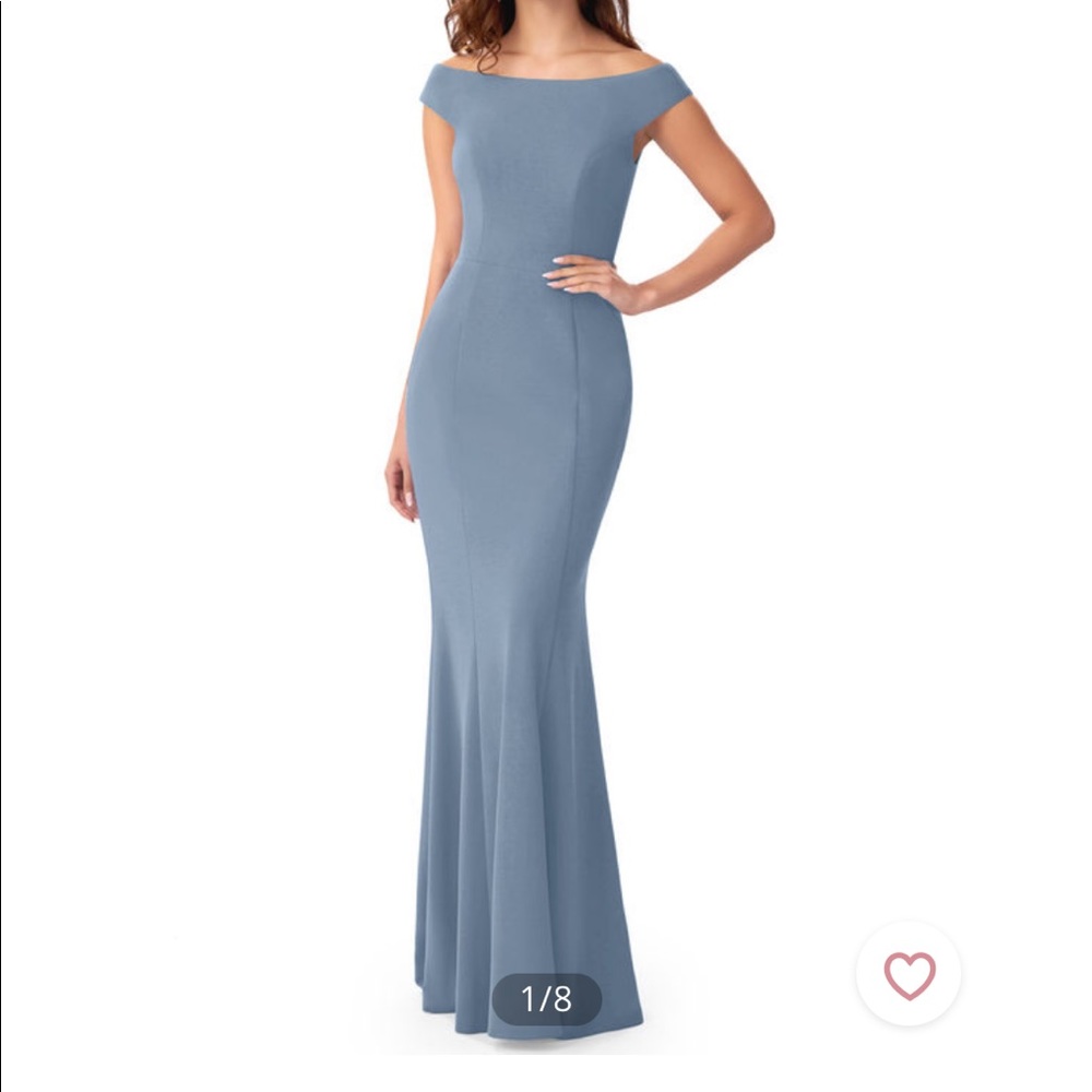 Azazie Nicolina Bridesmaid Dress in Dusty Blue
